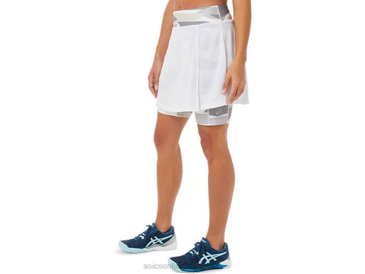 Asics ny stark 92 skort kvinnor D6D03276 lysande vit
