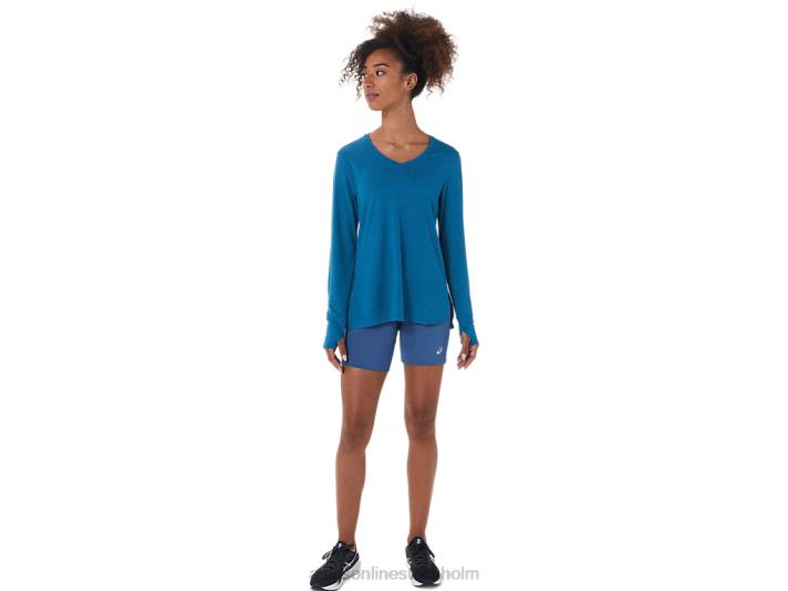 Asics 7in stickad kort kvinnor D6D02774 storhaj