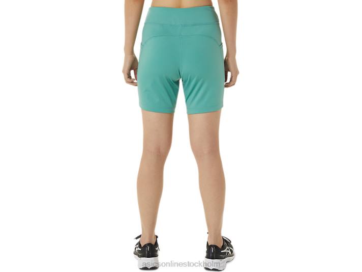 Asics 7in stickad kort kvinnor D6D03390 salvia