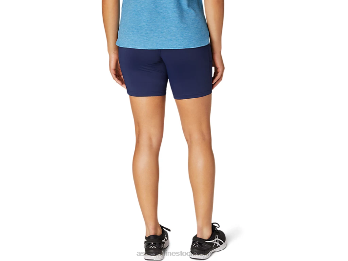 Asics 7in stickad kort kvinnor D6D04113 peacoat