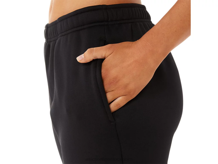 Asics borstad stickad byxa kvinnor D6D02901 prestanda svart