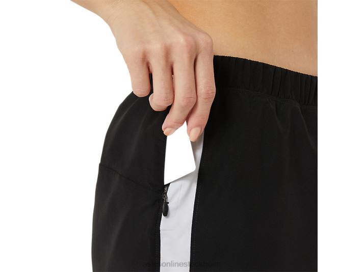 Asics färdigt 3 i korthet kvinnor D6D02909 prestanda svart/vit