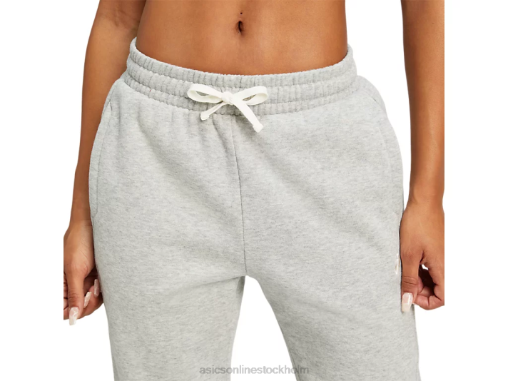 Asics fleece jogger kvinnor D6D04151 ljusgrå ljung