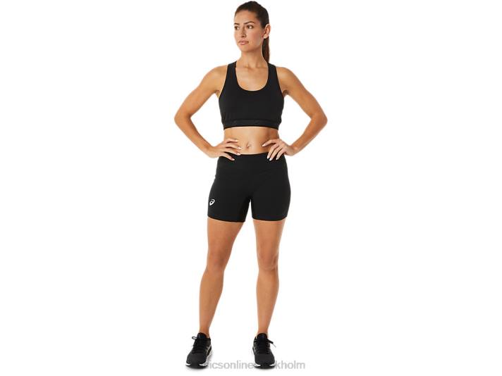 Asics krets 5in kompression kort kvinnor D6D02358 prestanda svart