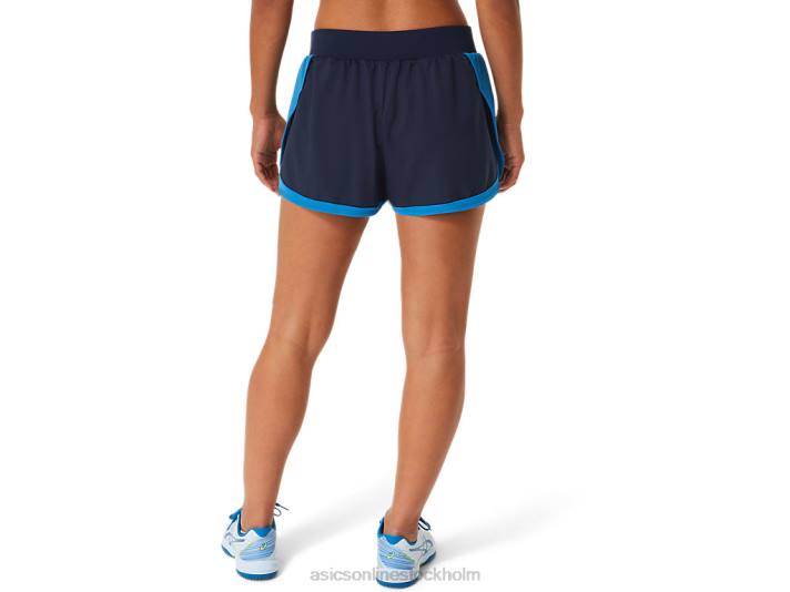 Asics match kort kvinnor D6D02240 midnatt/hazard green