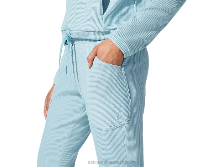 Asics mjuk stretch träningsbyxa kvinnor D6D04070 rök blå