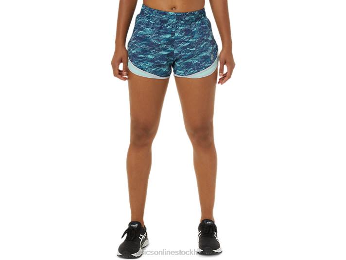 blågrönt tryck/färsk is/grå