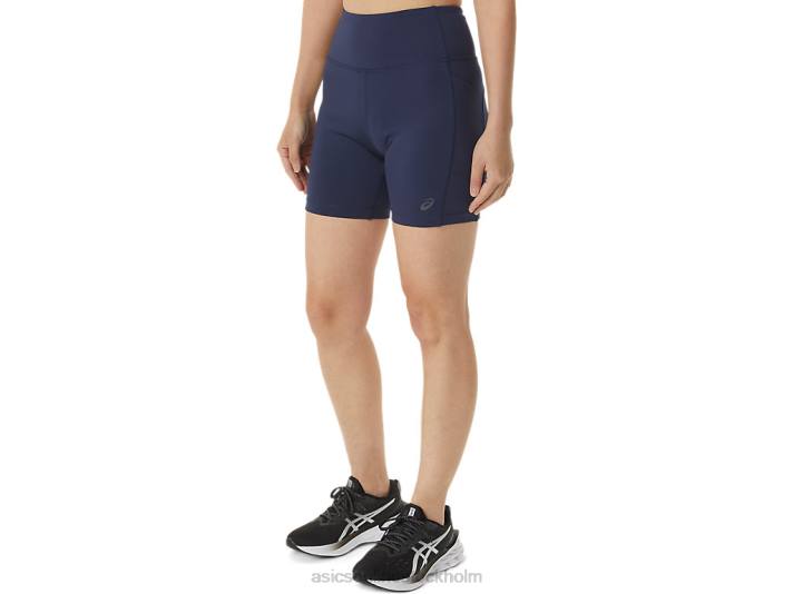 Asics pr lyte 5in run short med fickor kvinnor D6D03296 peacoat