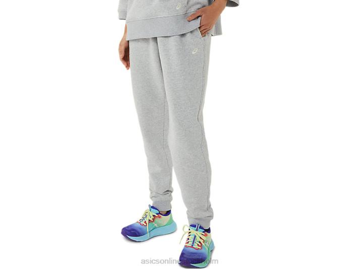 Asics söndag fleece jogger lam kvinnor D6D03305 ljusgrå ljung
