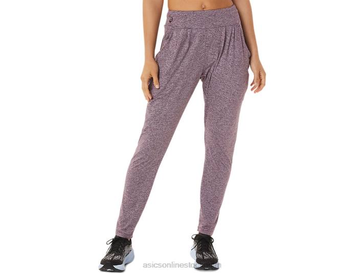 Asics stickad byxa i mjuk stretch kvinnor D6D02935 djup kärrljung