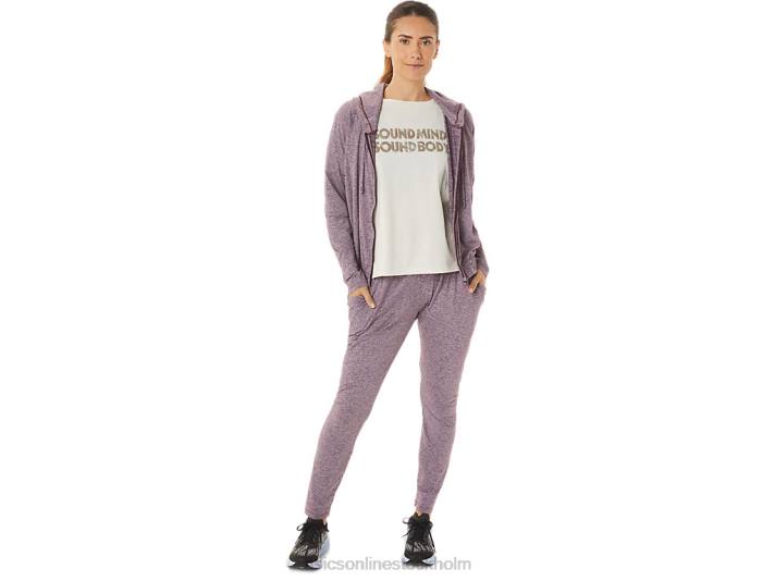 Asics stickad byxa i mjuk stretch kvinnor D6D02935 djup kärrljung