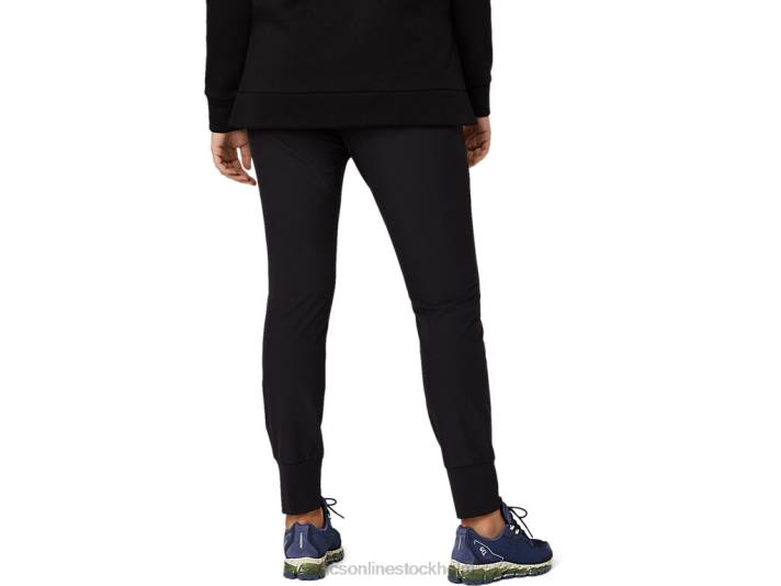 Asics stretch avsmalnande byxa kvinnor D6D03642 prestanda svart