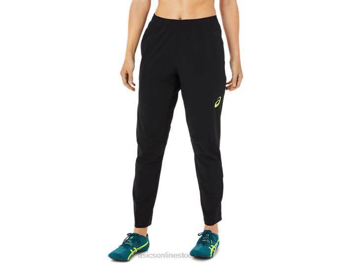 Asics stretchvävd byxa kvinnor D6D03404 prestanda svart