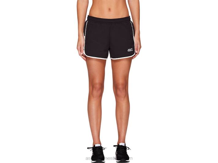 Asics vävt sportmoment kort kvinnor D6D04167 prestanda svart