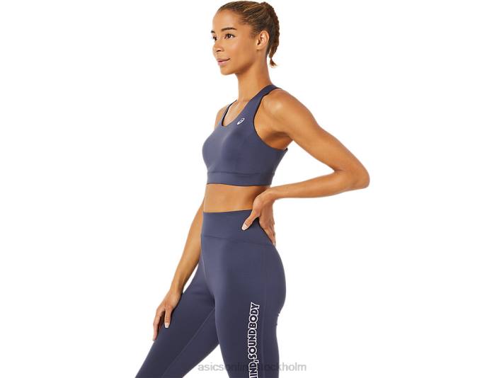 Asics bh med kors ryggband kvinnor D6D03379 indigo dimma