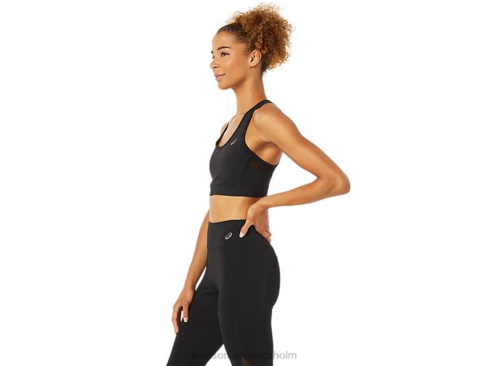 Asics justerbar bh kvinnor D6D03372 prestanda svart