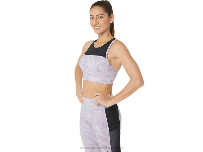Asics kate strappy bh kvinnor D6D02315 skymning violett sumi droppe