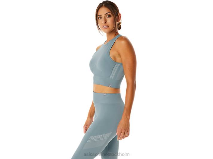 Asics nagino flex sömlös bh kvinnor D6D02239 lätt stål