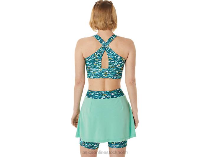 Asics ny stark bh med 92 tryck kvinnor D6D03008 lugnande hav