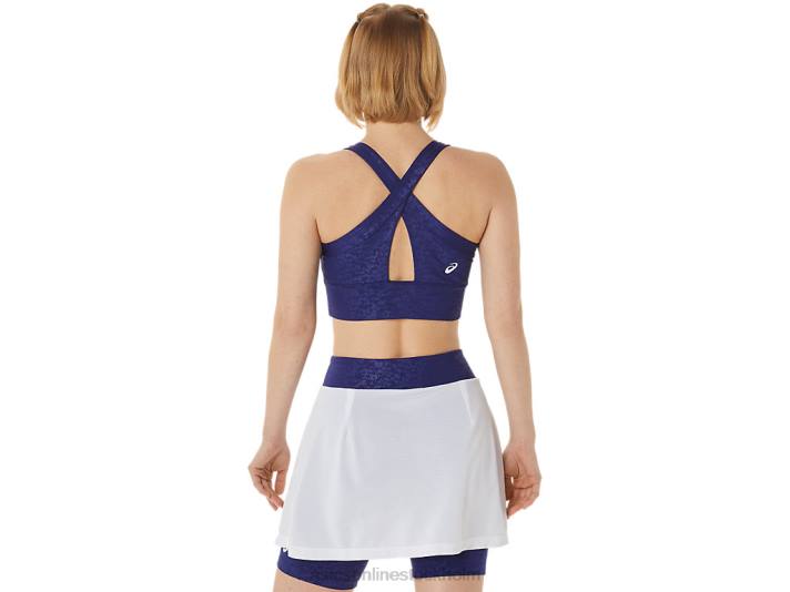 Asics ny stark bh med 92 tryck kvinnor D6D03011 japan borstad relief dyk blå