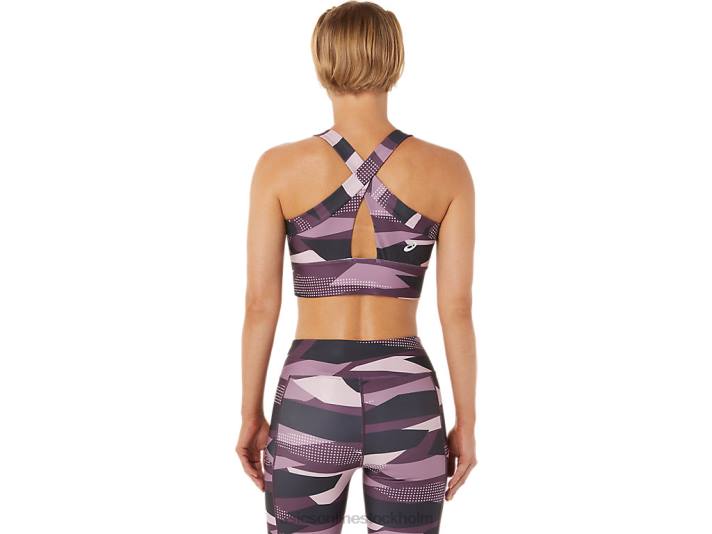 Asics ny stark bh med 92 tryck kvinnor D6D03337 knappt rosentryck