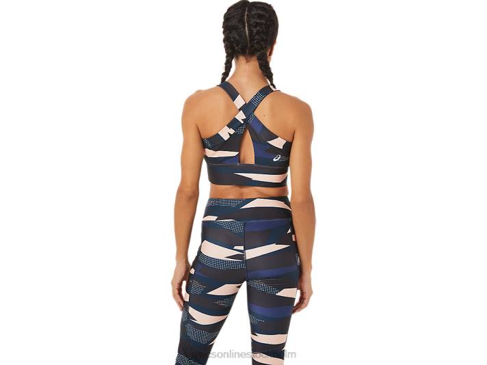 Asics ny stark bh med 92 tryck kvinnor D6D03469 vindtryck