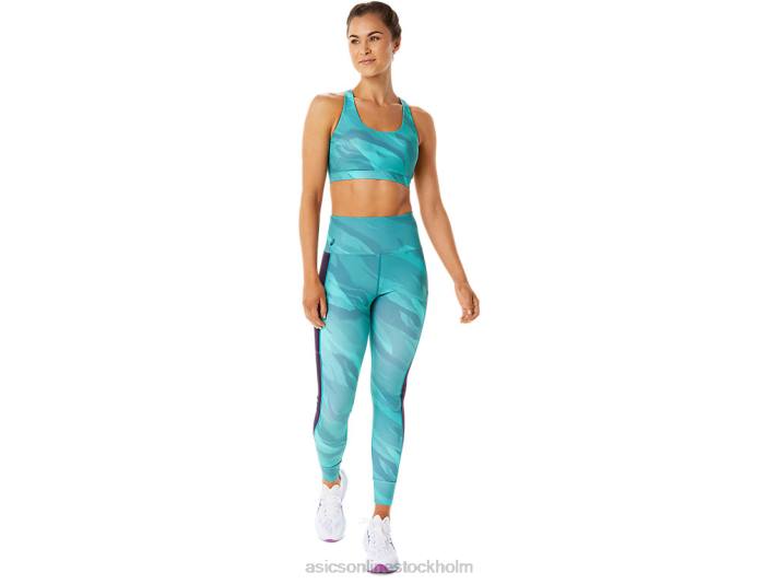 Asics tränings grafisk bh kvinnor D6D02926 dimmig tall