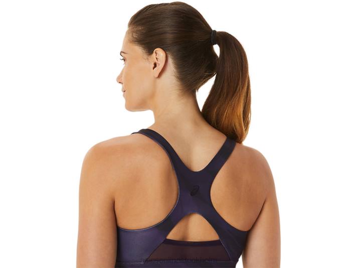 Asics tränings grafisk bh kvinnor D6D02927 nattskugga