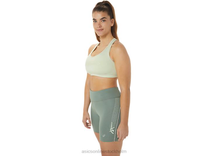 Asics vadderad bh kvinnor D6D02514 viska grönt