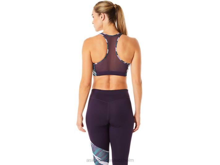 Asics vild camo bh kvinnor D6D03051 nattskugga/sammetsfuru