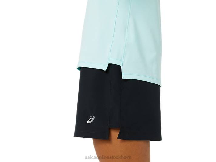 Asics färdigställd halv dragkedja kvinnor D6D03344 klarblå