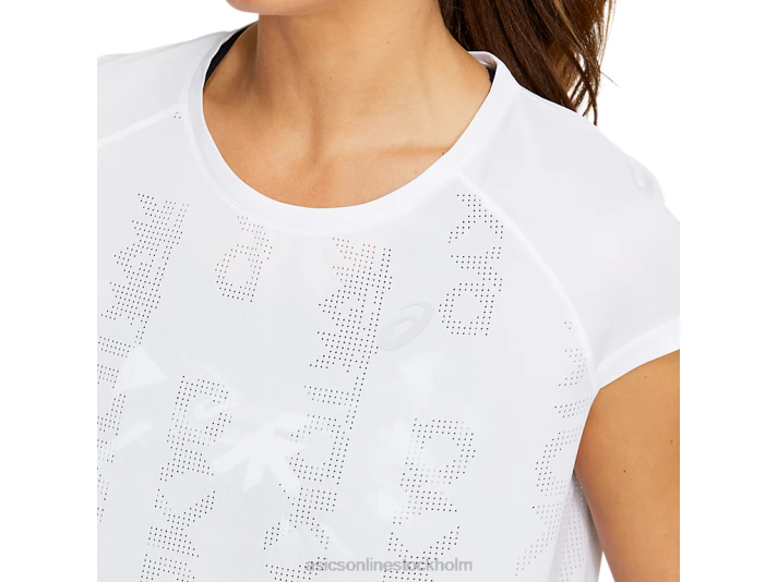Asics framtida tokyo ventilate kortärmad topp kvinnor D6D04131 lysande vit