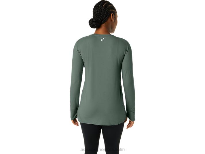 Asics långärmad ljungtopp kvinnor D6D02176 murgröna ljung