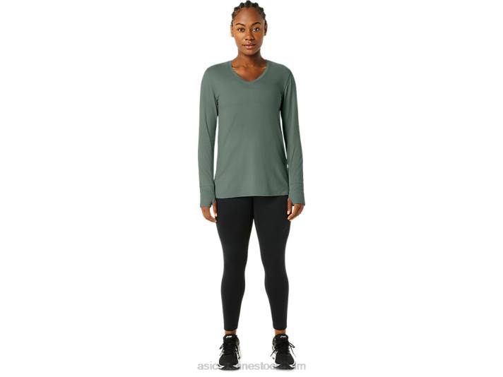 Asics långärmad ljungtopp kvinnor D6D02176 murgröna ljung