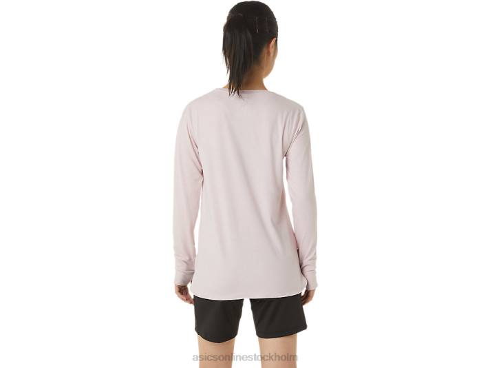 Asics långärmad ljungtopp kvinnor D6D03273 knappt rosenljung