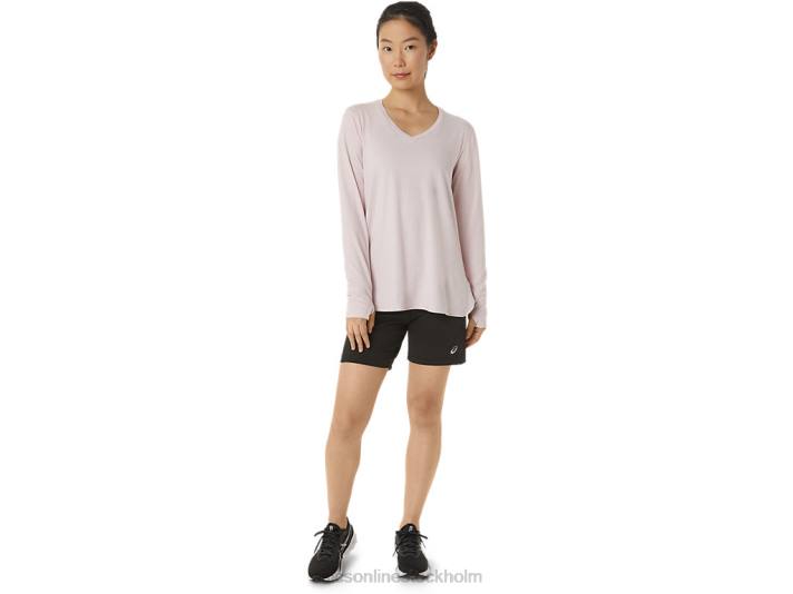 Asics långärmad ljungtopp kvinnor D6D03273 knappt rosenljung