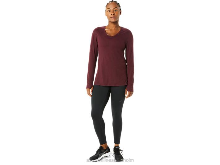 Asics långärmad ljungtopp kvinnor D6D03700 djup kärrljung