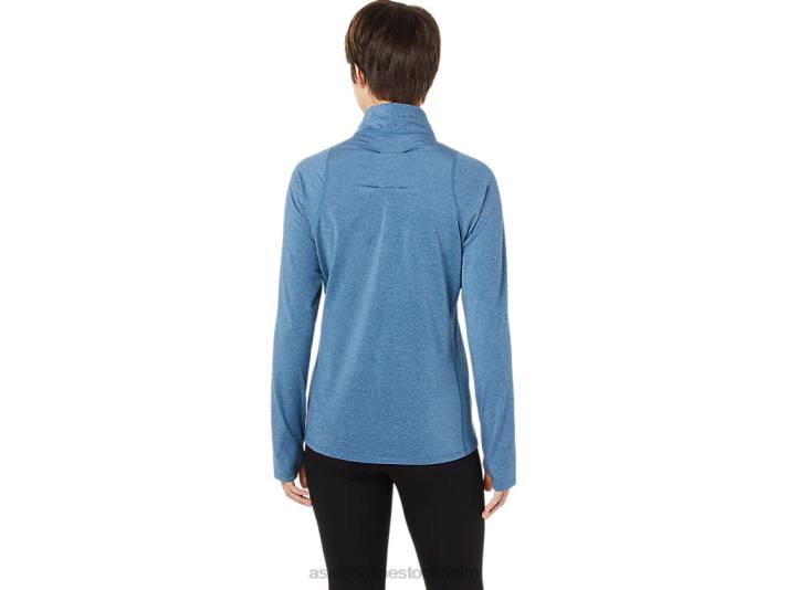Asics lam thermopolis halv dragkedja kvinnor D6D03652 mako blå ljung