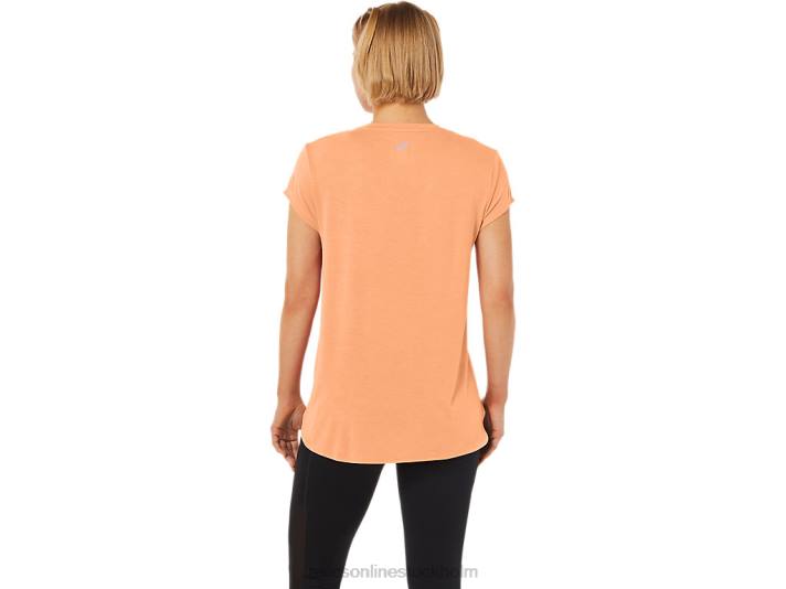 Asics ljung vneck topp kvinnor D6D02260 sommar dynljung