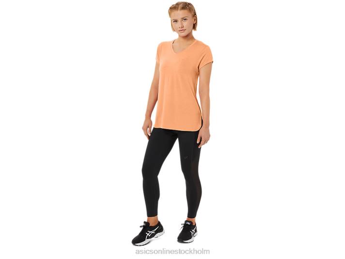 Asics ljung vneck topp kvinnor D6D02260 sommar dynljung