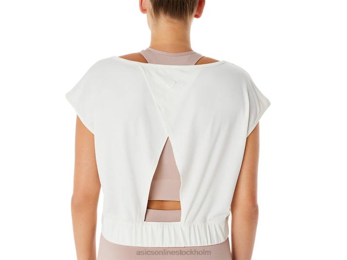 Asics nagino flex kortärmad topp kvinnor D6D02143 grädde