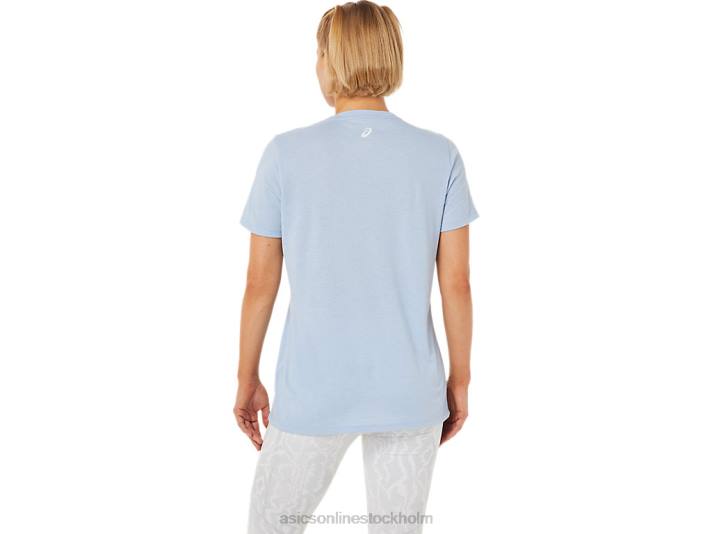 Asics ny stark 92 grafisk t-shirt kvinnor D6D03761 dimma/glödgul