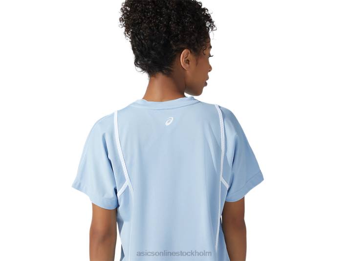 Asics ny stark 92 kortärmad topp kvinnor D6D03753 dimma/briljant vit