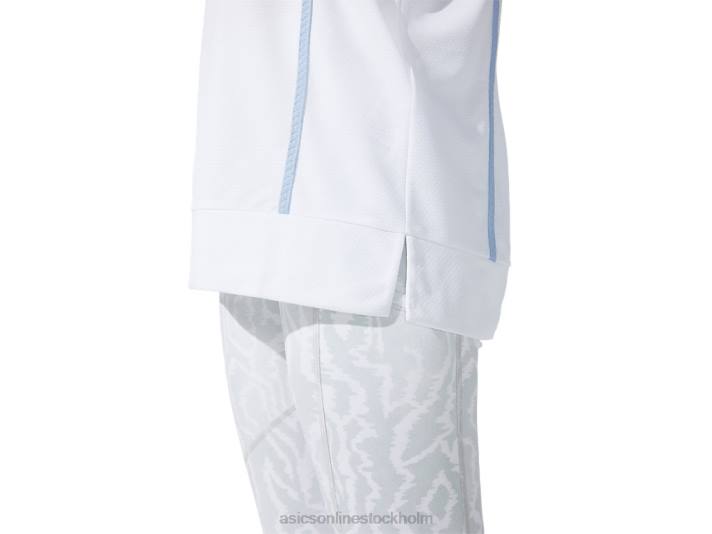 Asics ny stark 92 kortärmad topp kvinnor D6D03790 lysande vit/dimma