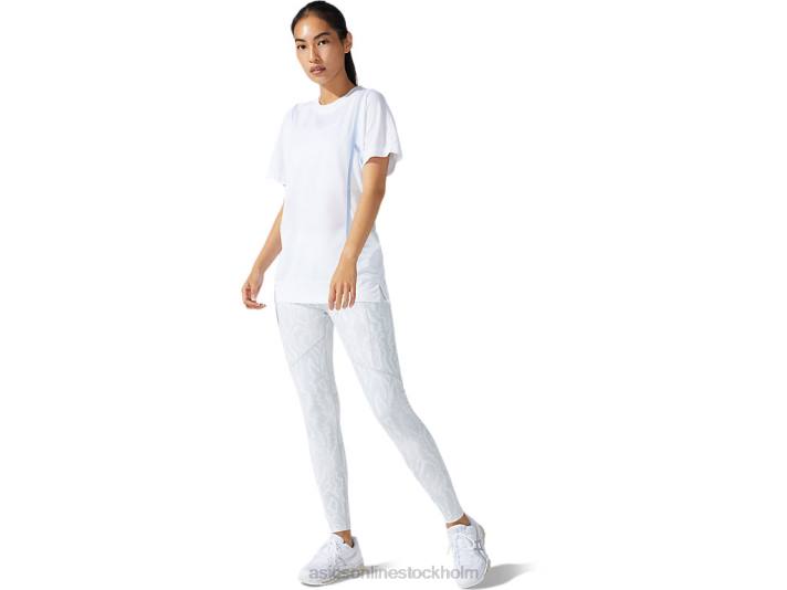 Asics ny stark 92 kortärmad topp kvinnor D6D03790 lysande vit/dimma