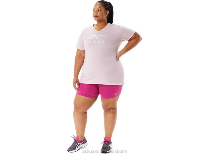 Asics ränder v-ringad kvinnor D6D03200 steg knappt