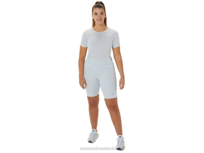 Asics race crop top kvinnor D6D02245 himmel/grädde