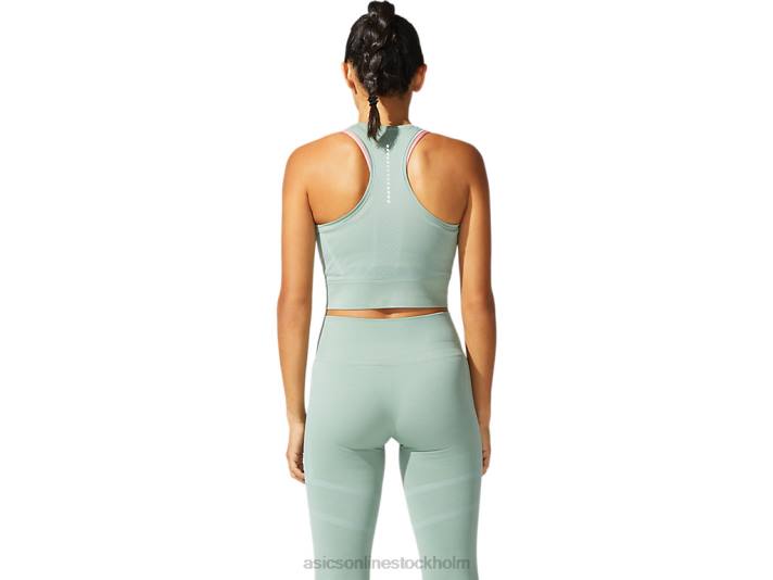Asics sömlös topp kvinnor D6D03974 skiffergrå