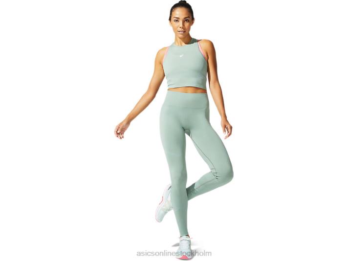 Asics sömlös topp kvinnor D6D03974 skiffergrå
