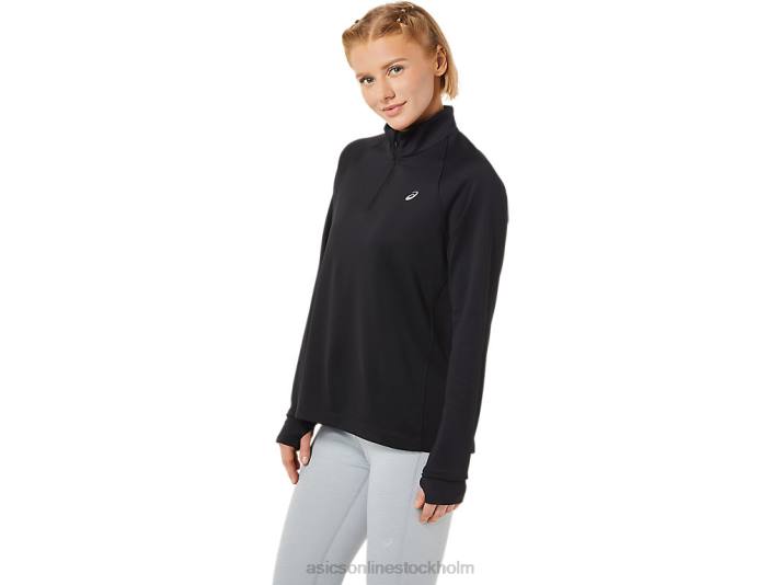 Asics termopolis 1/4 dragkedja kvinnor D6D03636 prestanda svart